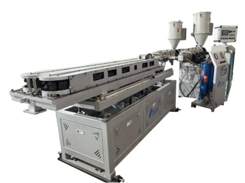 Newly developed single and double wall corrugated pipe machine-one machine, two uses