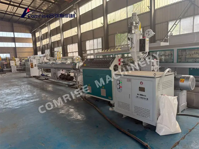 Comrise PE Irrigation Pipe Machine Begins Trial Run Comrise PE Irrigation Pipe Machine Begins Trial Run